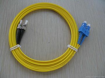 High tensile strength, flexible SC - ST Fiber Optic Patch Cord, Insertion Loss ≤ 0.2dB