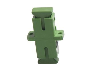 Green color Ceramic or Bronze Sleeve SC APC Duplex Fiber Optic Adapter for CATV Networks