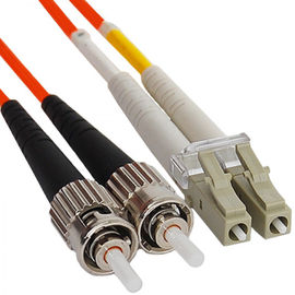 High tensile strength, flexible SC - ST Fiber Optic Patch Cord, Insertion Loss ≤ 0.2dB