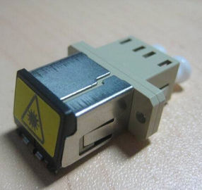 Duplex LC metal shuttered Fiber Optic Adapter single mode or multimode