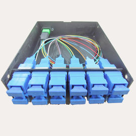 MPO-SC MPO panel Simglemode 0.9mm 12 port Cold Rolled Steel Sheet MPO Cassette