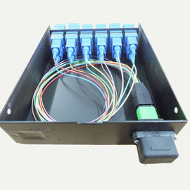 MPO-SC MPO panel Simglemode 0.9mm 12 port Cold Rolled Steel Sheet MPO Cassette