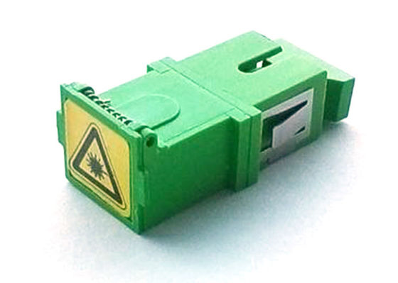 Blue Dust Cap Simplex Auto Shutter SC Fiber Optic Coupler