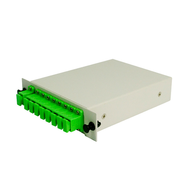1650nm SC APC Cassette Type 1x8 Fiber Optical PLC Splitter