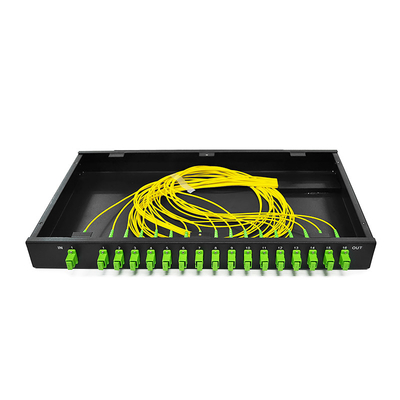 1650nm SC APC Cassette Type 1x8 Fiber Optical PLC Splitter