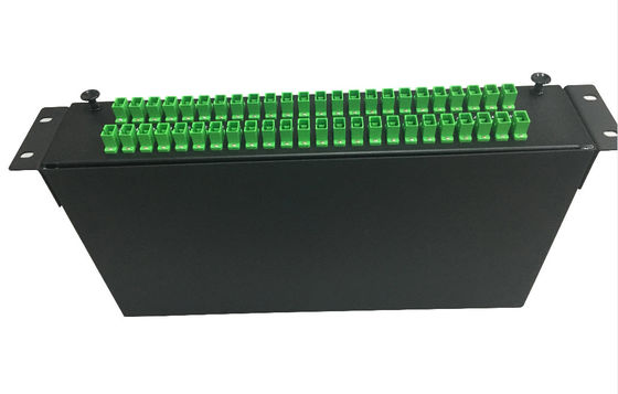 19" 1U 2U Fiber Optical 1x64 Rack Mount Patch Panels