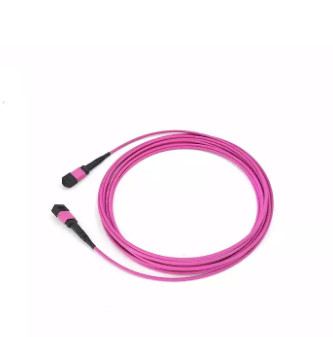 Faser-Verbindungskabel OM4 MPO 12, MPO in mehreren Betriebsarten zum MPO-Stamm-Kabel