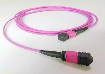 OM4 MPO MTP Faser-optischer Zopf des Faser-Optikverbindungskabel-8/12