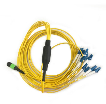 12 Kabelstecker MPO / UPC LC / UPC LWL-Patchkabel Gelb