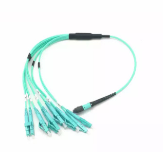 OM3 MPO - Kern 12 des LC-Faser-Optikverbindungskabel-3.0mm