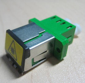 Duplex LC metal shuttered Fiber Optic Adapter single mode or multimode