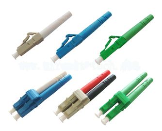 Des Faser-Optikverbindungsstücks LC APC upc singlemode blaue beige grüne Farbe in mehreren Betriebsarten