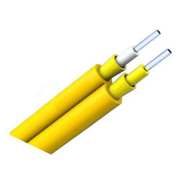 Koaxial- Innen- GJFJBV Faser-Lichtleiterkabel PVC/LSZH, gelbes leichtes Duplex-Zipcord