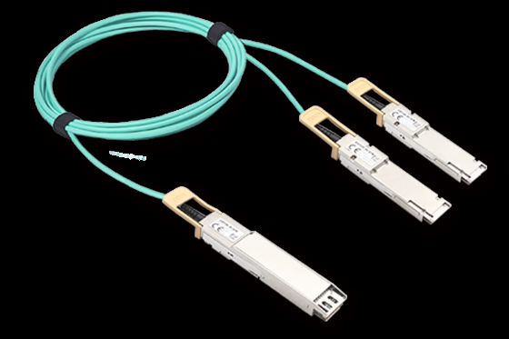 OSFP 800G bis QSFP112 2 x 400G AOC für digitale Diagnosefunktionen