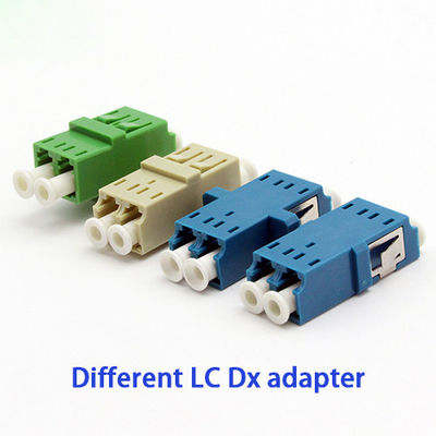 Sc schreiben Duplex-LC-Lichtwellenleiter-Adaptern blaues Grün-Beige-Farbe