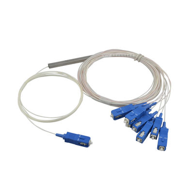 Faser-Optikteiler PLC-1×8, ABS Paket, 0.9mm Kabel für FTTX-Netze/PON Netze