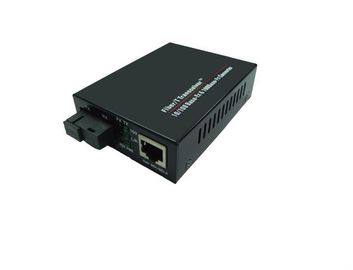 Schwarzer Farbe-RJ-45 Sc-Faser-Optik-Ethernet-Medien-Konverter treffen auf das Campus-Breitbandnetz zu